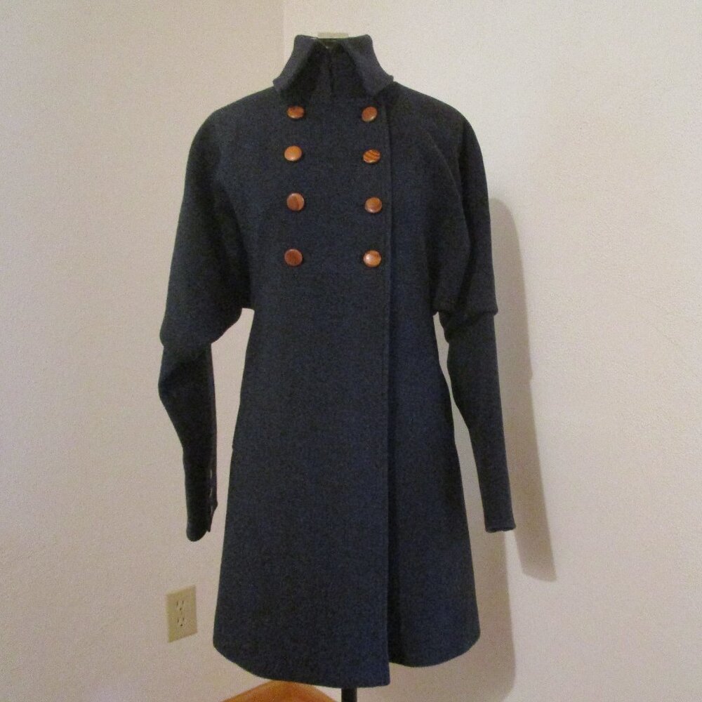Navy Chace Anthropologie Military Style Coat/Jacket